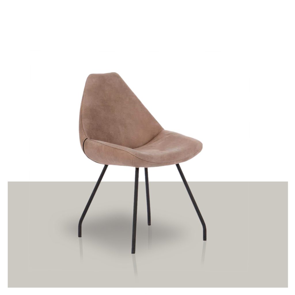 Eetkamerstoel Paul stof zonder armleuning Van Tafel