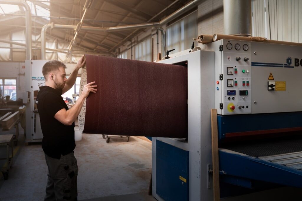 Glad schuren eiken tafelblad Van Tafel