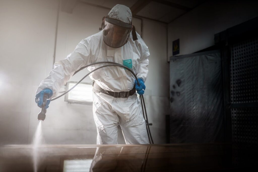 Lakken van het tafelblad Van Tafel