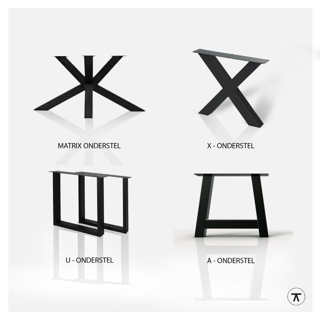 metalen onderstellen buitentafel padoek Van Tafel