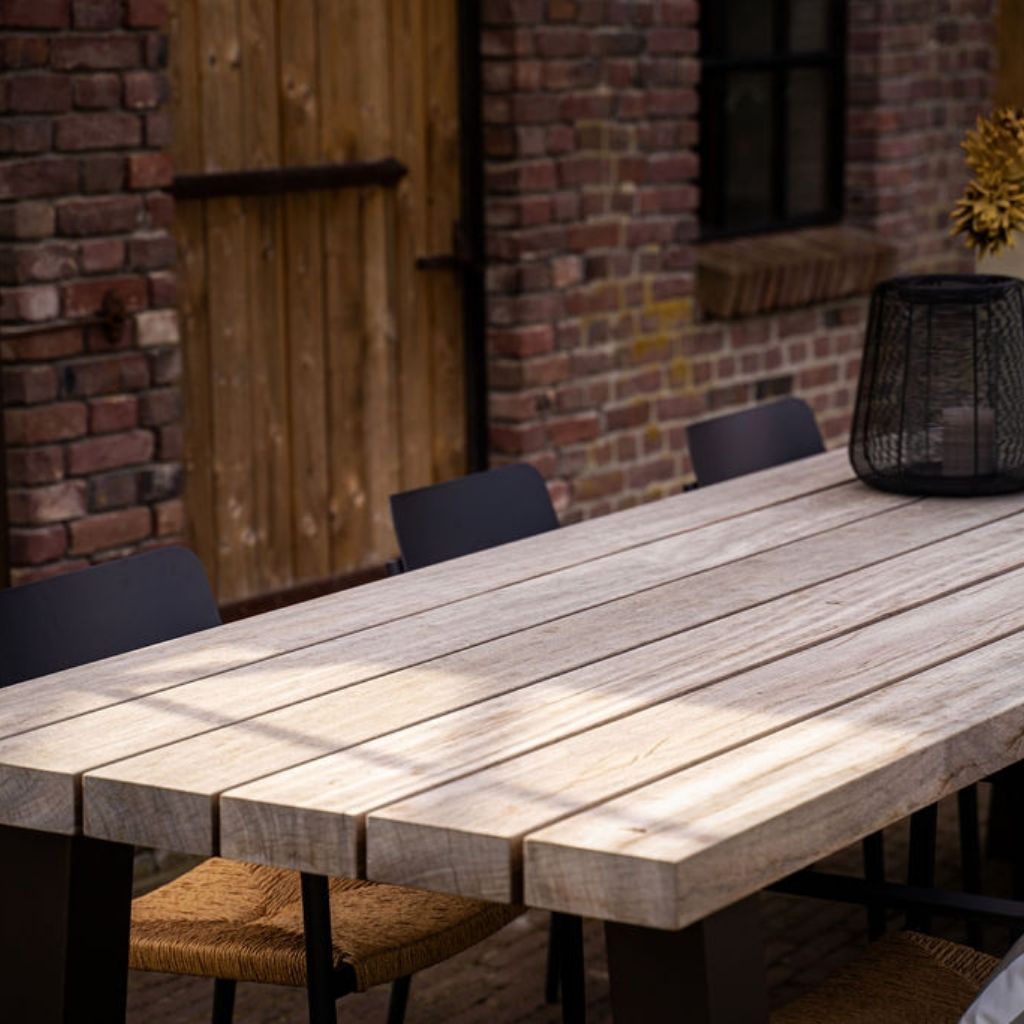 houten tuintafel padoek