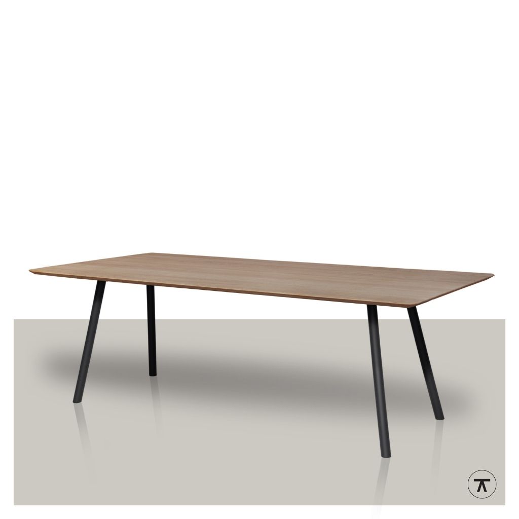 Stem-rechthoekige-eettafel-met-ronde-poot