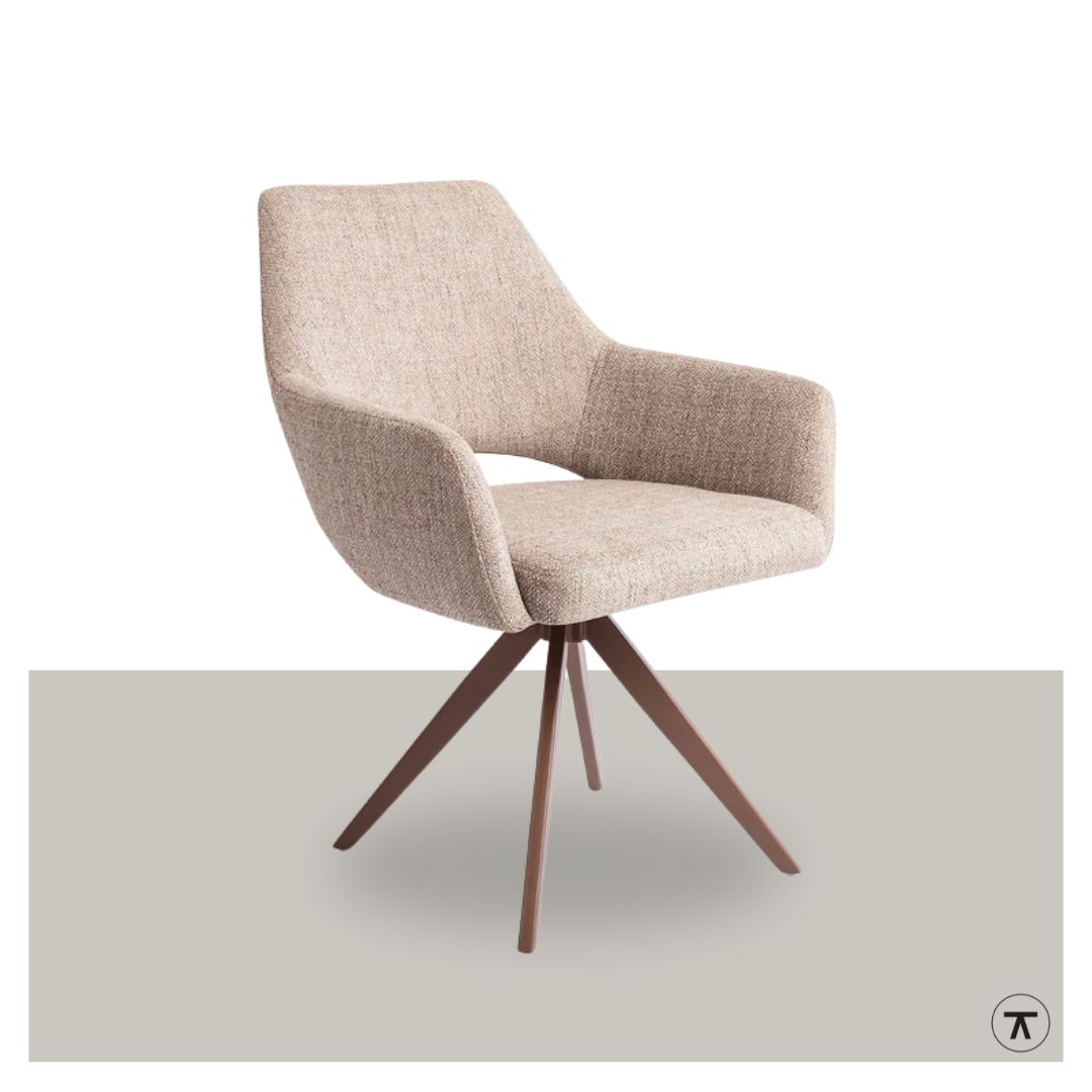 Stoel Yanai - bruin-onderstel