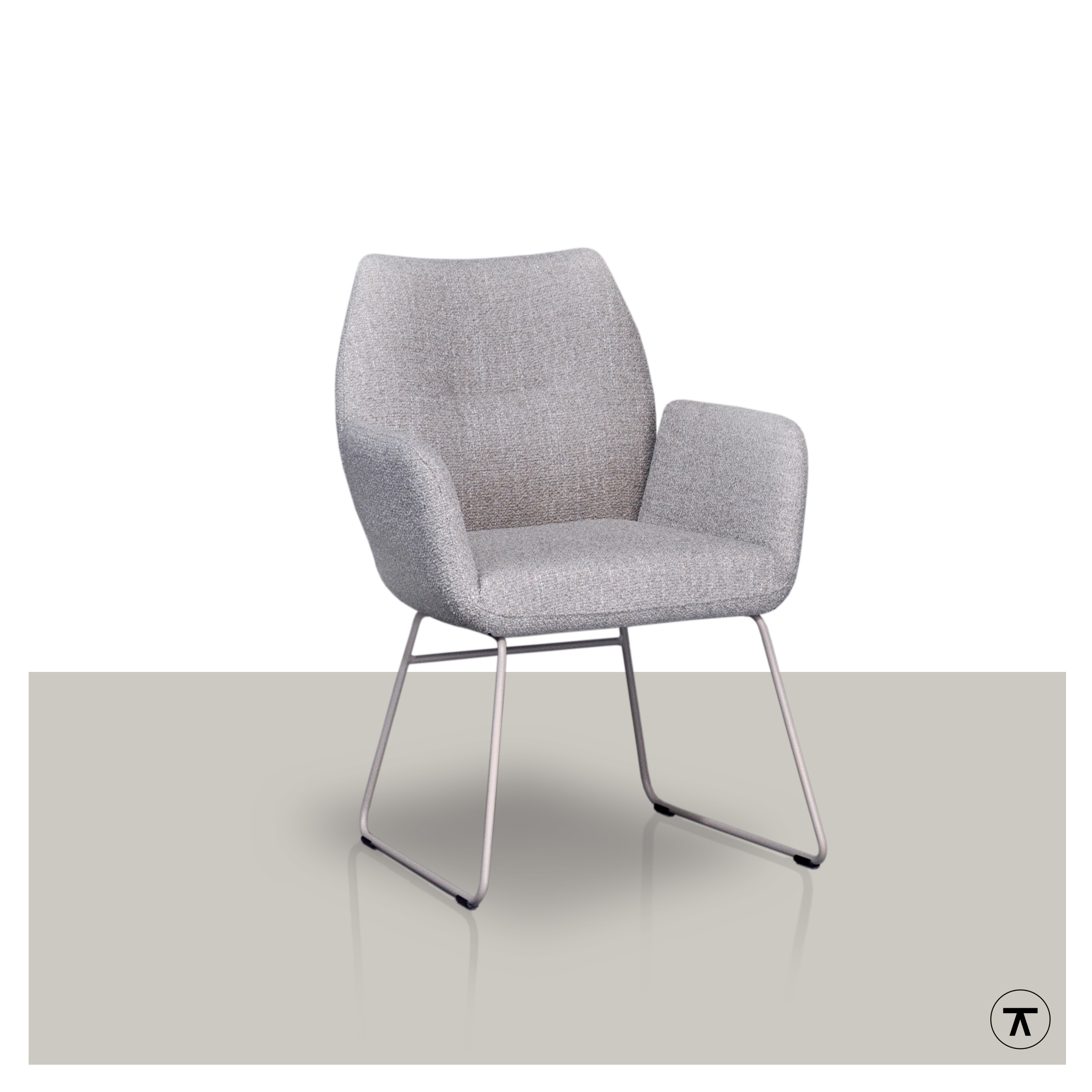 Stoel Danie lichtgrijs