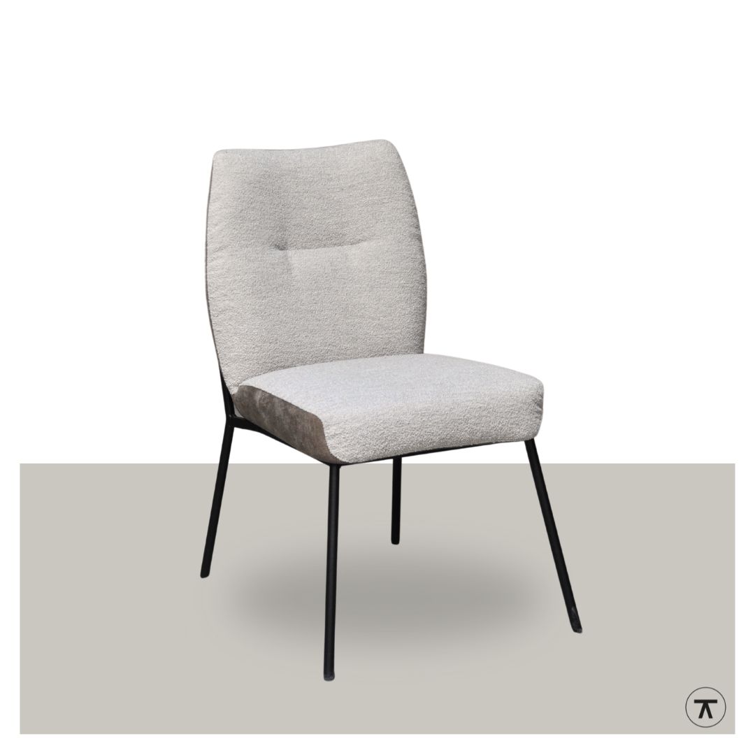 Stoel Danie zonder armleuningen in grijs