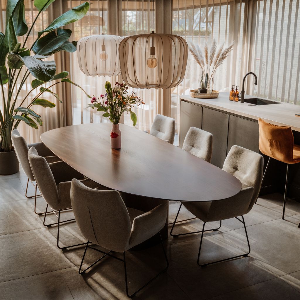 Combineren van mooie tafel met comfortabele stoelen