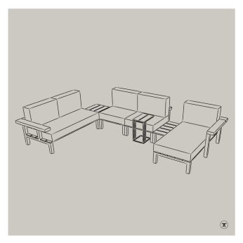 Loungebank Royaal met opening