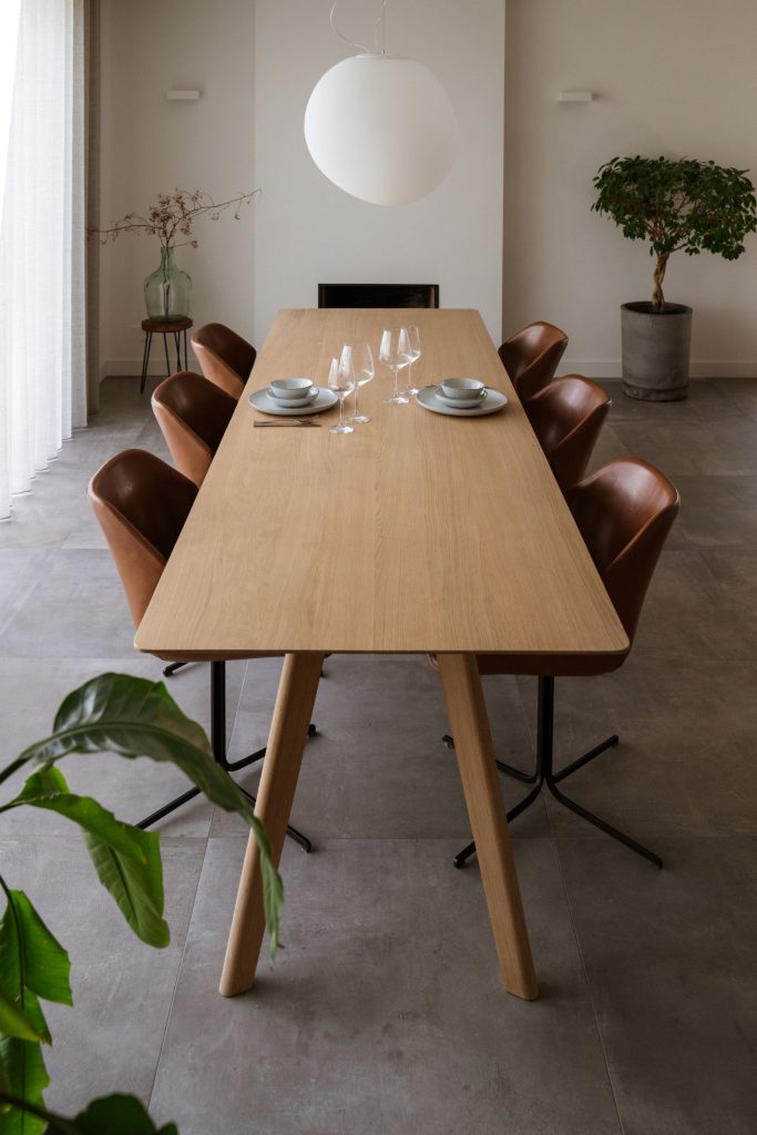 Rechthoekige tafel sfeerbeeld