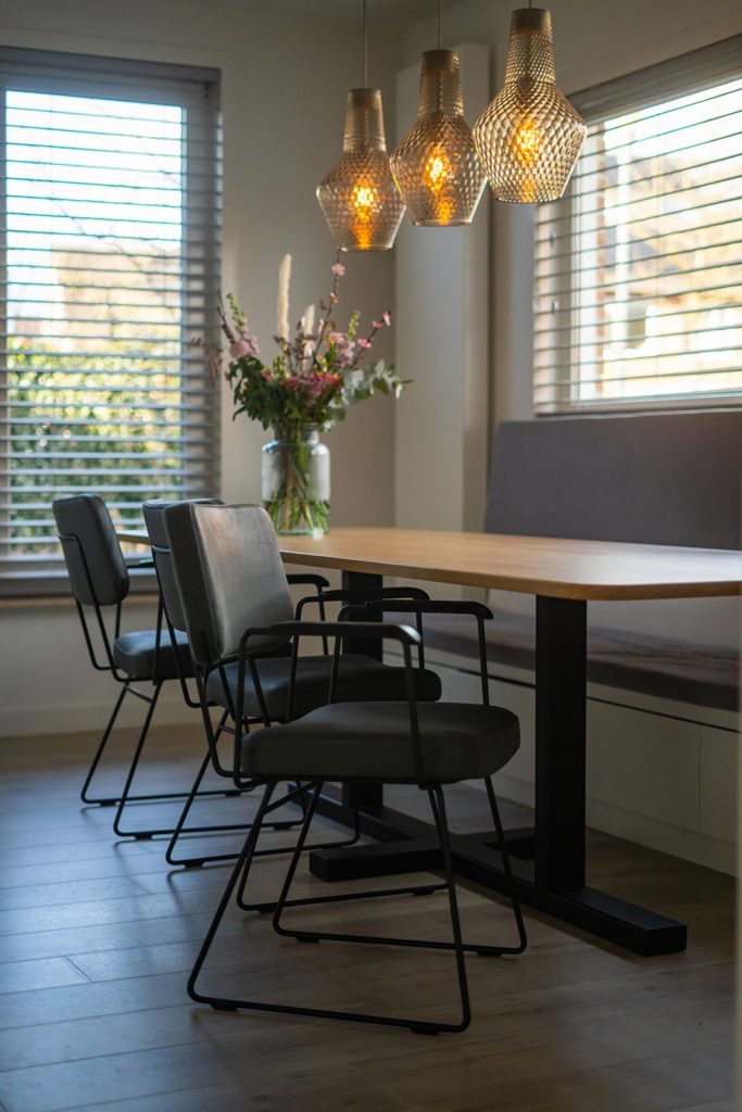 Prachtige rechthoekige tafel bij tevreden klant