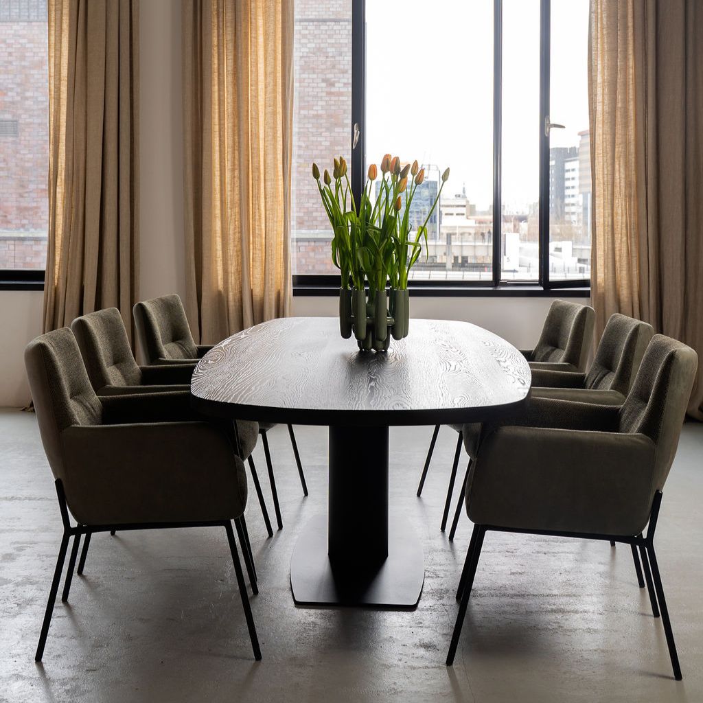 Deens ovale tafel Zuil