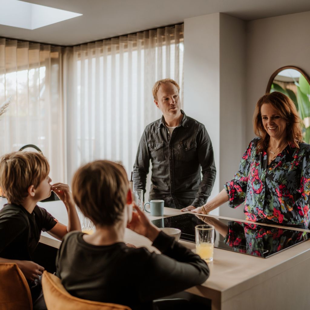 Familie foto Vrolijk