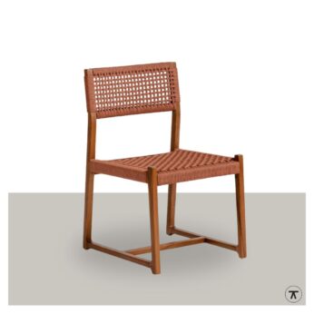 Kuwana Tuinstoel Cinnamon Weave - Amber wood