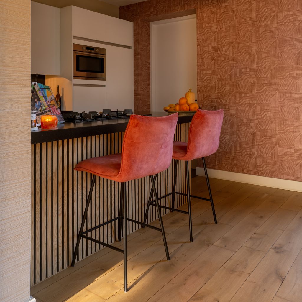 Vergeet de barkrukken niet