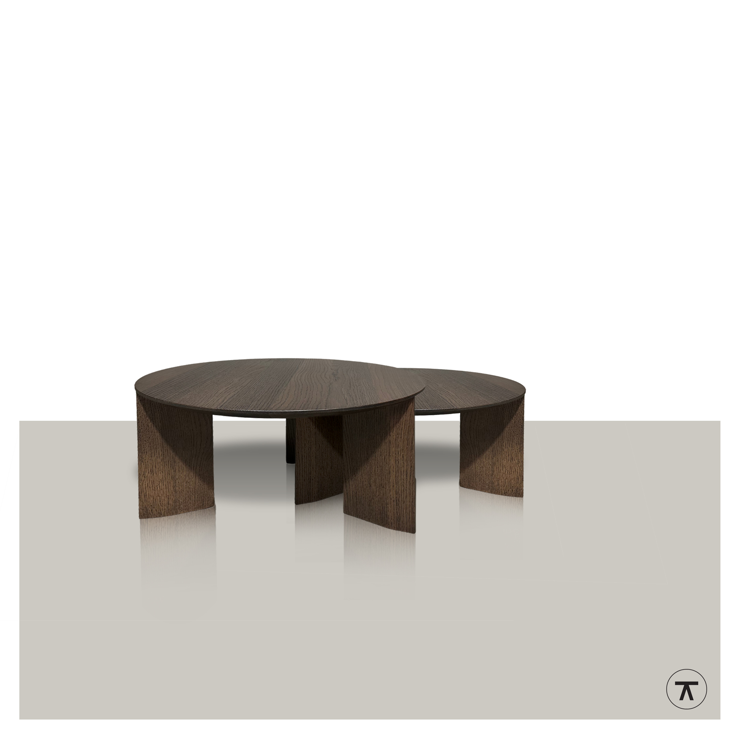 Ronde salontafels Leo in 2 verschillende maten