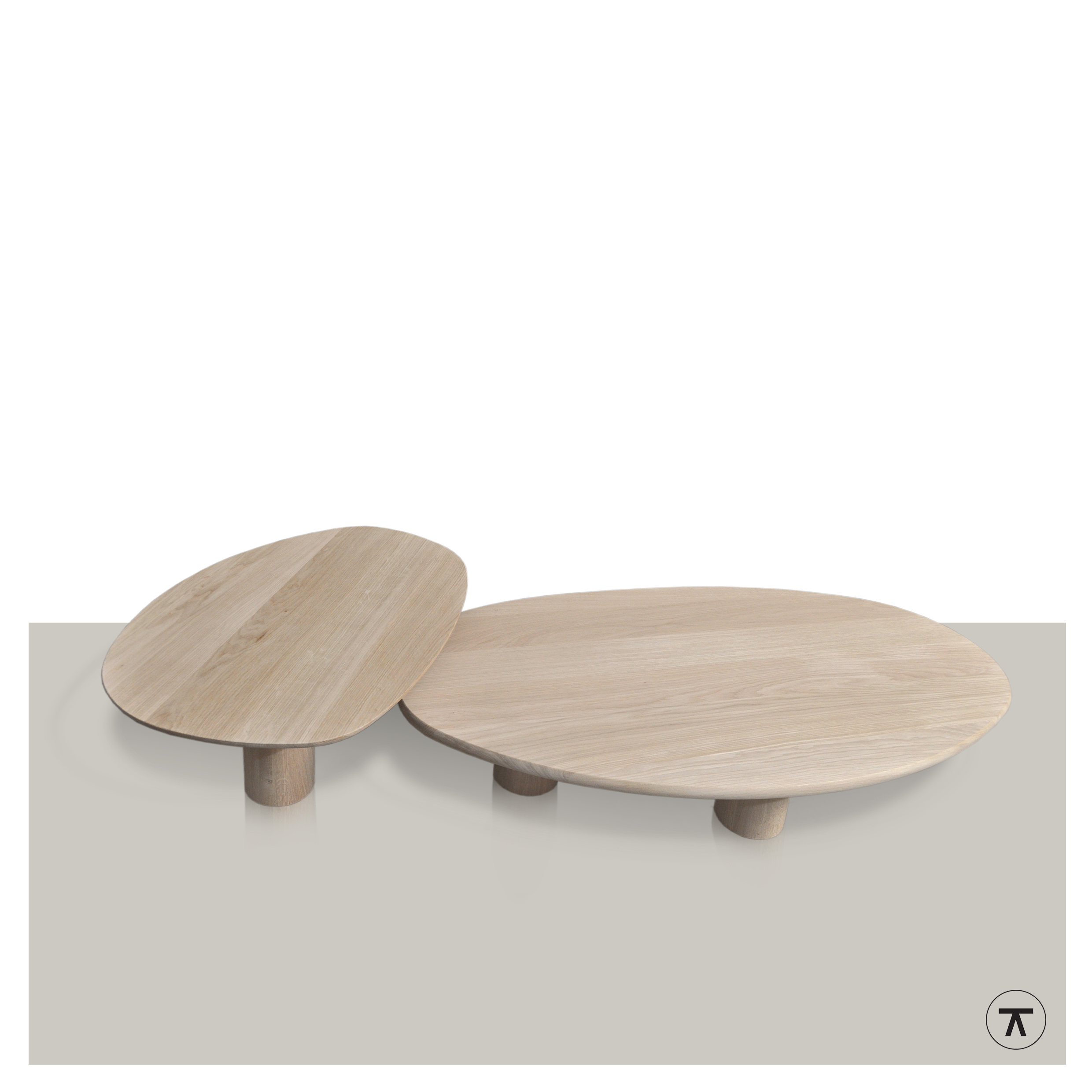 Organische salontafel Millie in 2 verschillende maten
