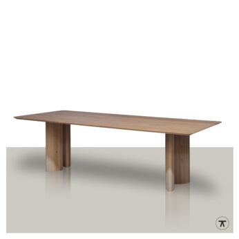 Rechthoekige tafel Los met ovale kolom poten