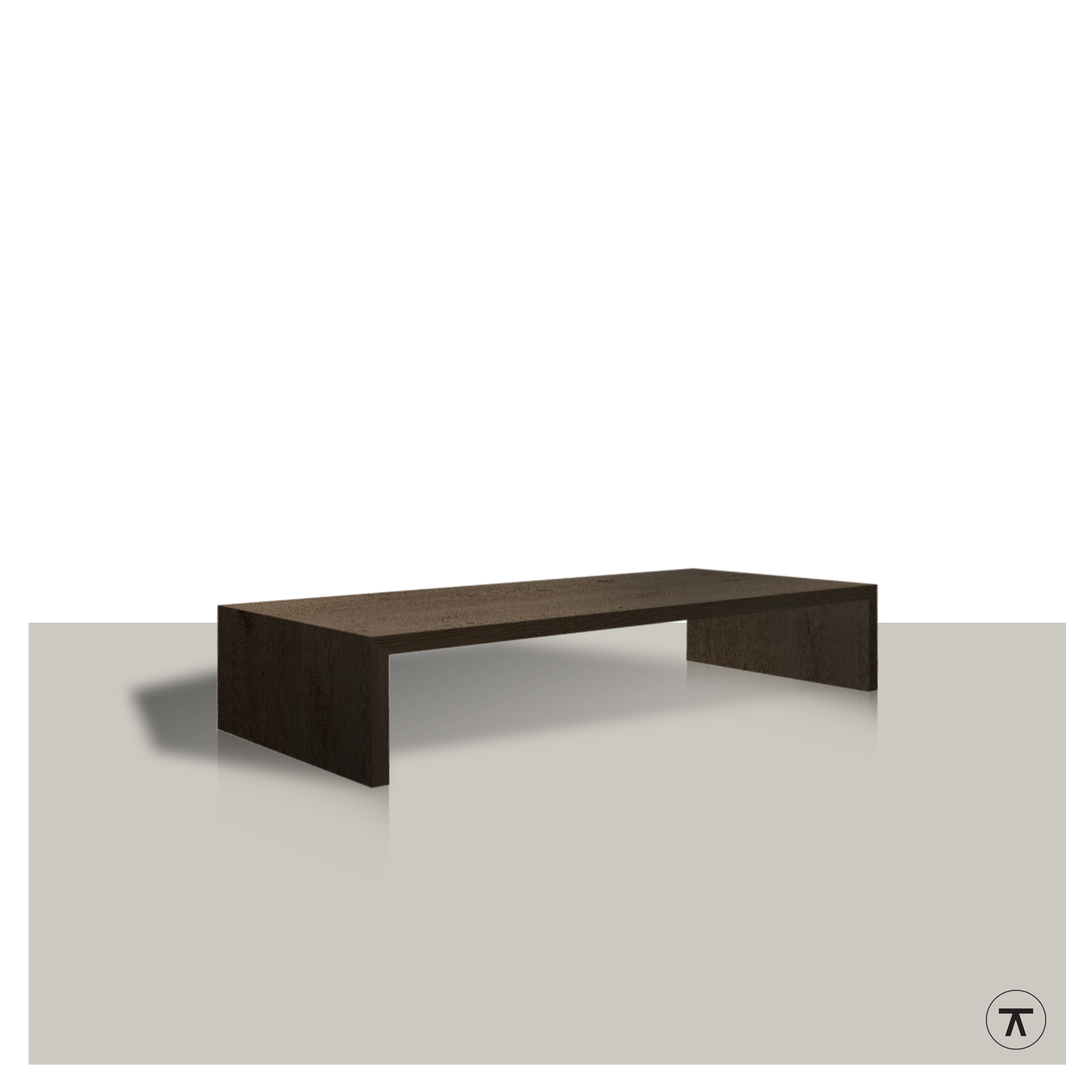 Rechthoekige salontafel Berg