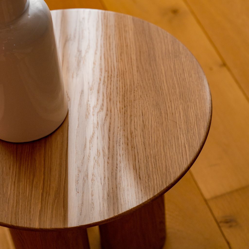 Ronde salontafel Pilaar