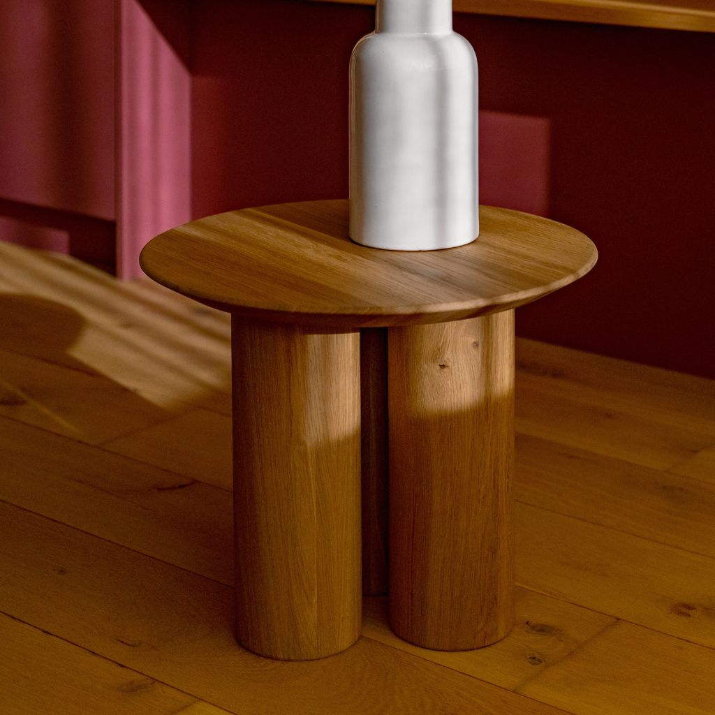 Ronde salontafel Pilaar