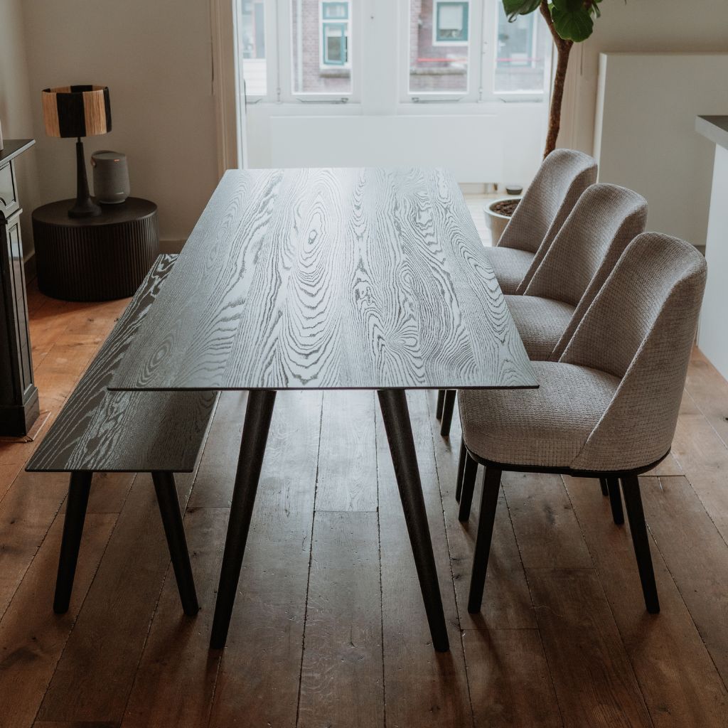 Voorbeeld geborsteld hout