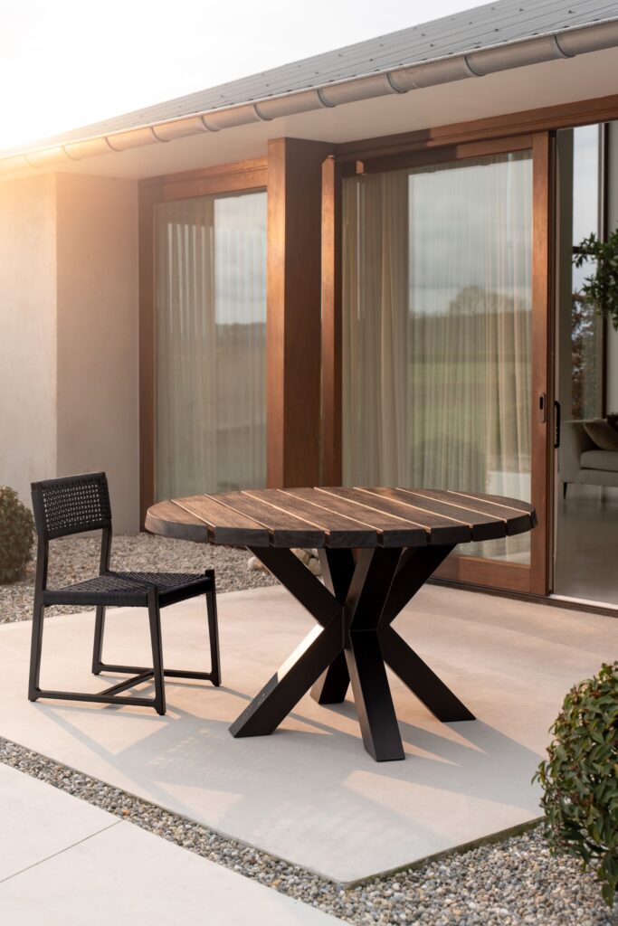 Tuintafel van Padouk hout