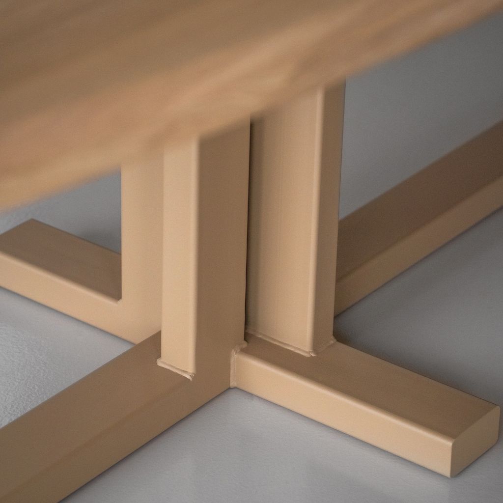 Close-up middenpoot metaal